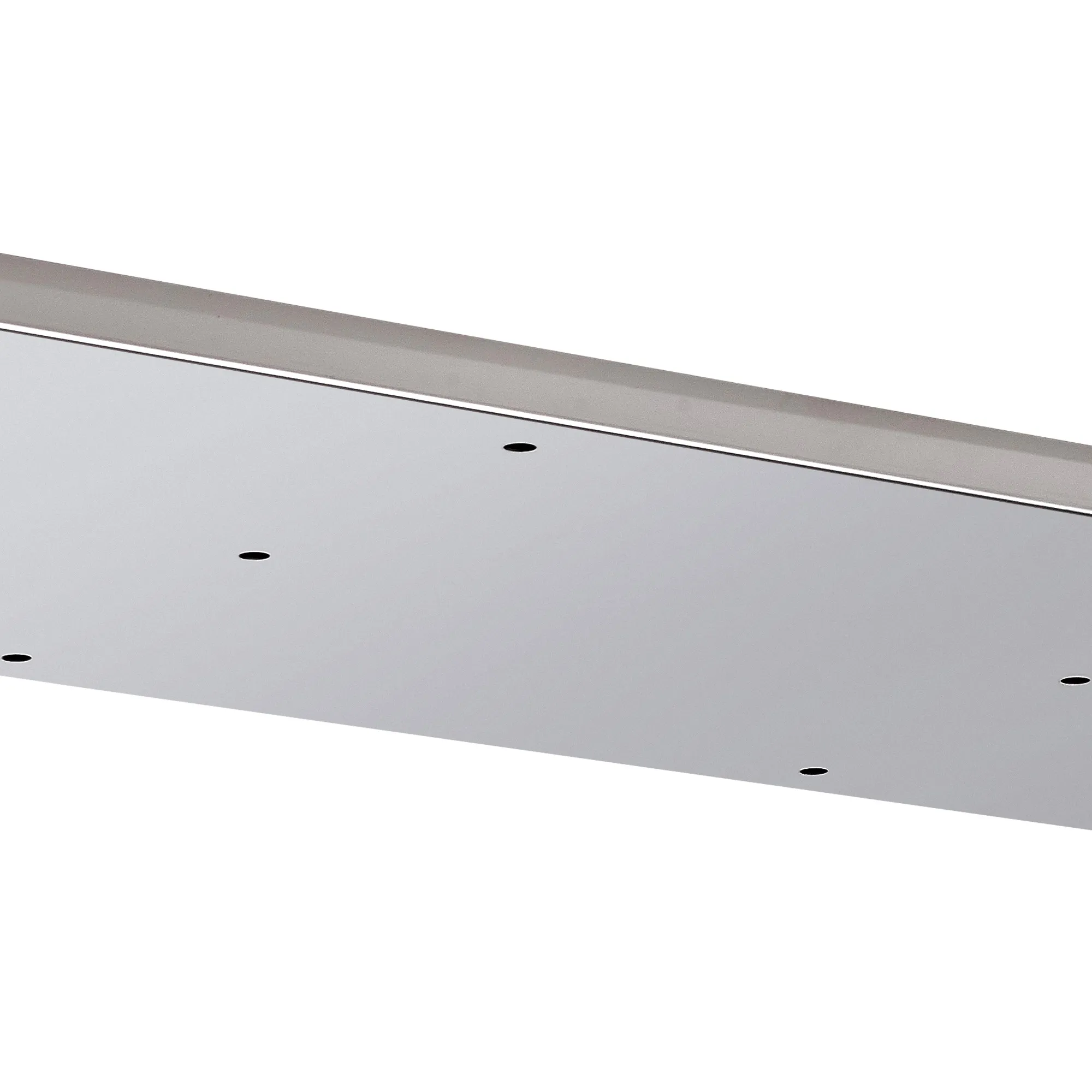 Hayes 12 Hole 1100mm x 400mm Linear Rectangle Ceiling Plate Polished Chrome Stainless Steel D0889CH  Deco Hayes Chrome
